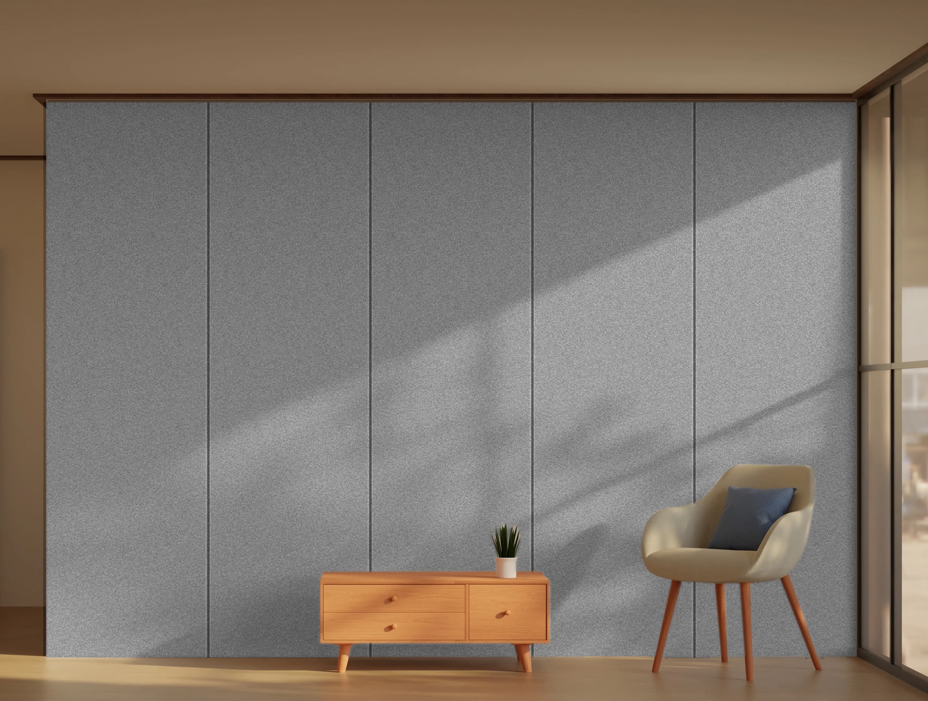 Room with ZRK panels applied